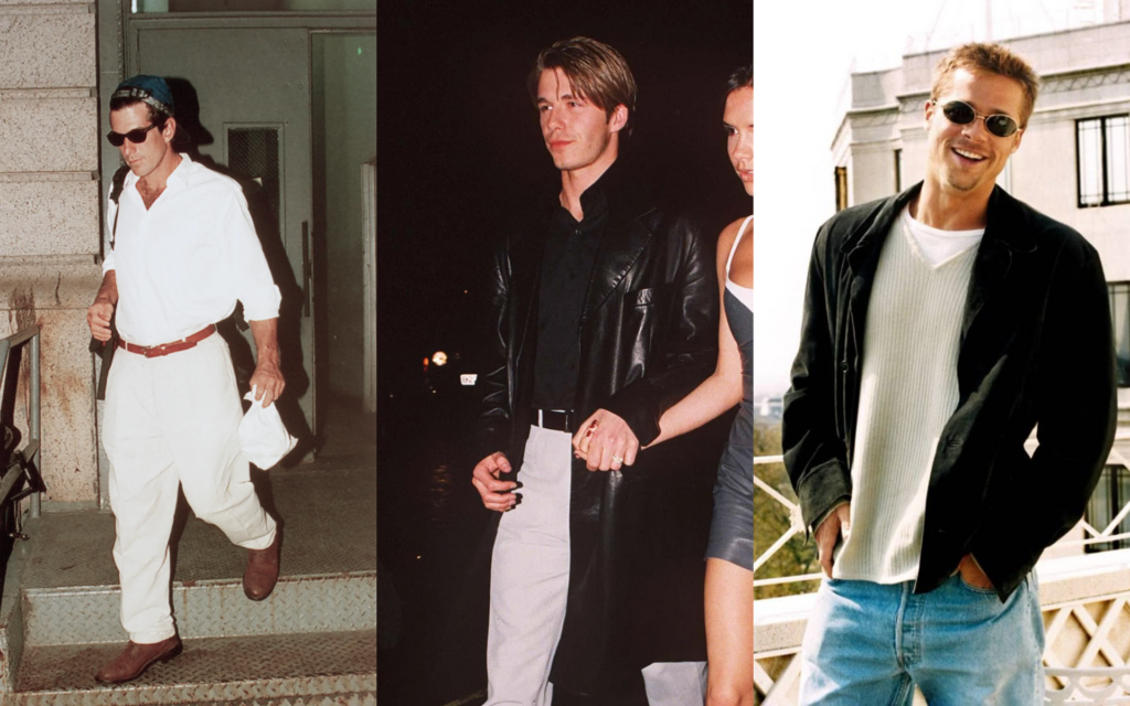 referências da moda masculina dos anos 90 