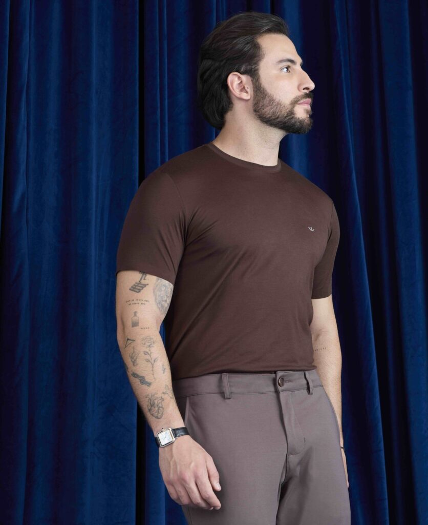 homem com camisa de algodão egípcio da docthos