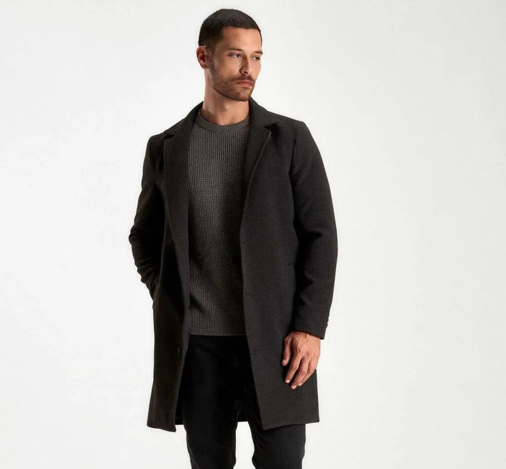 casaco longo masculino para trabalhar 